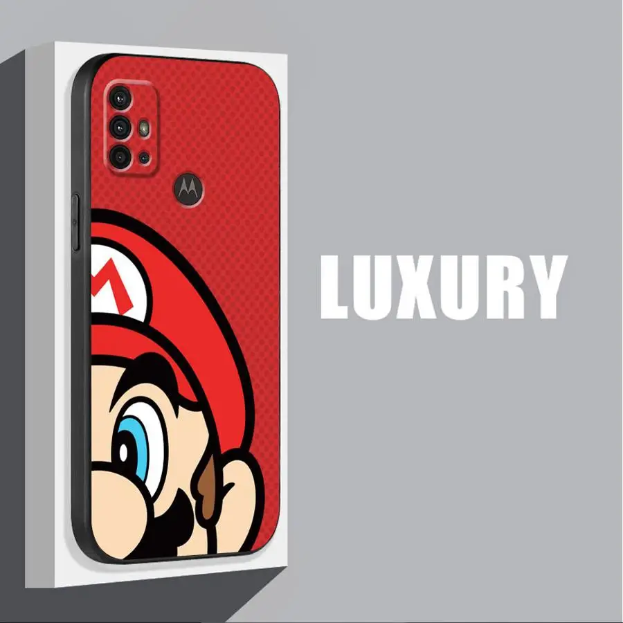 Games Super Marios Bros Case for Motorola Moto G9 Plus Play Power 20 Pro Lite 40 30 Pro Neo Fusion One Fusion Plus Back Soft