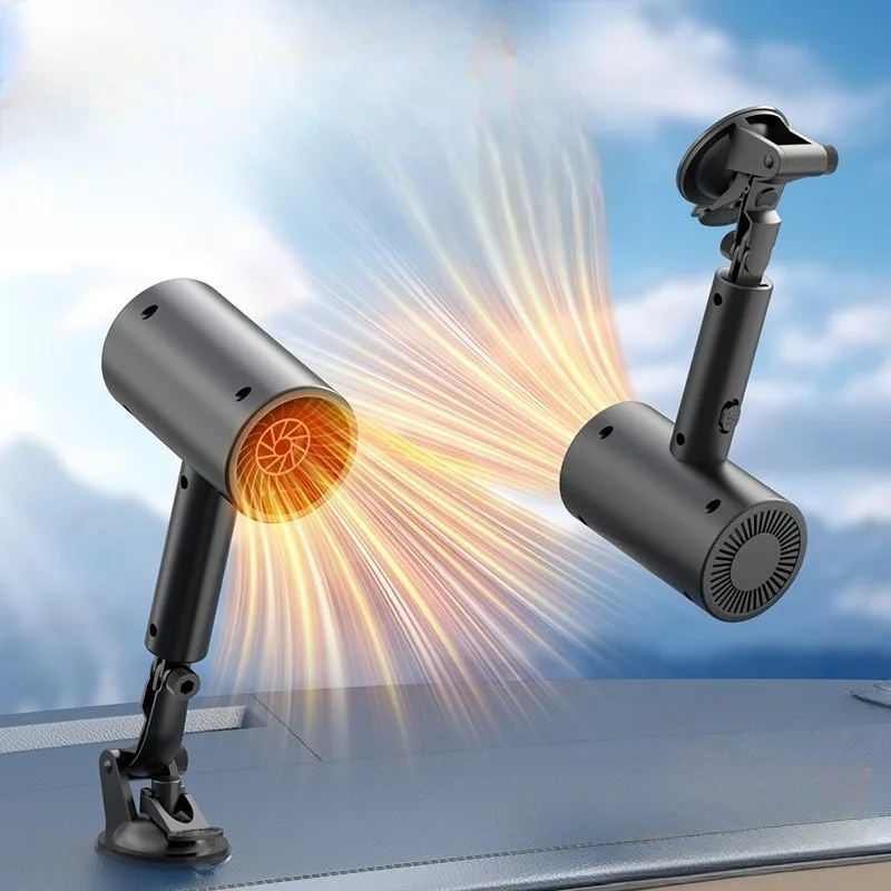 

150W Car Heater 12V Portable Electric Heating Fan Defogger Defroster Demister 2 Adjustable Fan for Car Truck SUV Camper Tools