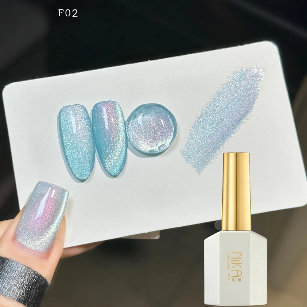 Dreamy Mermaid Tears Cat Eye Series Nagelgel Gel Nagellack 15 ml Semi Permanent Soak Off UV LED Ice Moon Magnetisches Cat Eye Gel