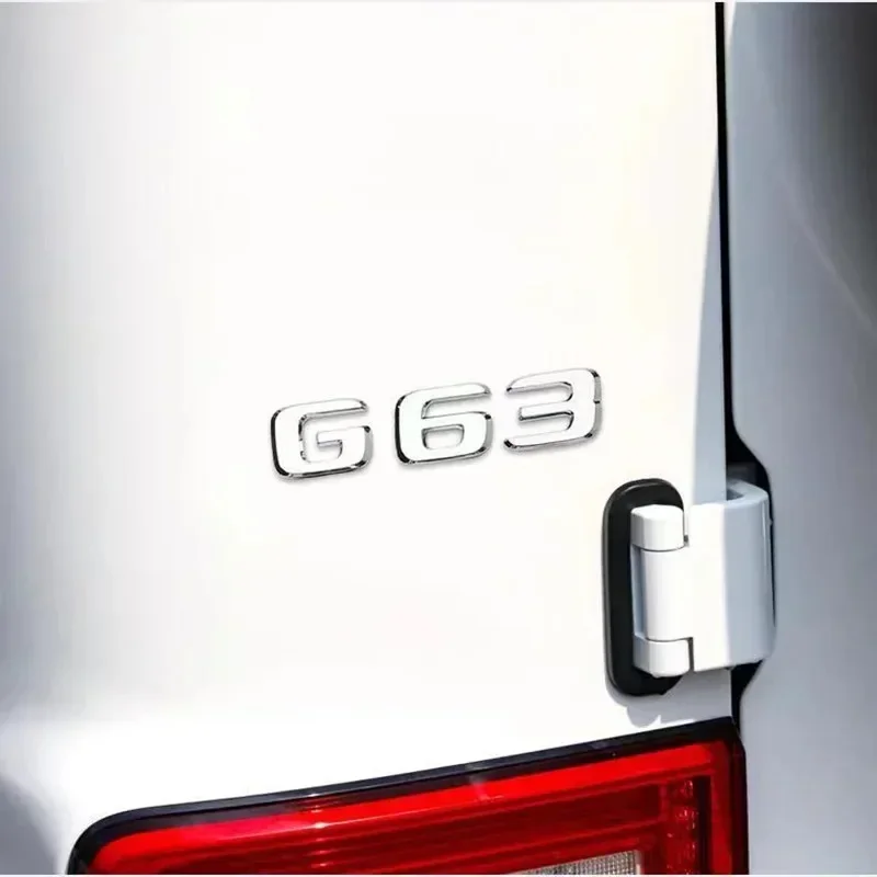 ABS Car Trunk Letters Logo Emblem Badge Decals Sticker For G Class G55 G63 G65 G350 G500 G550 W461 W463 W464 G700 V8 Accessories