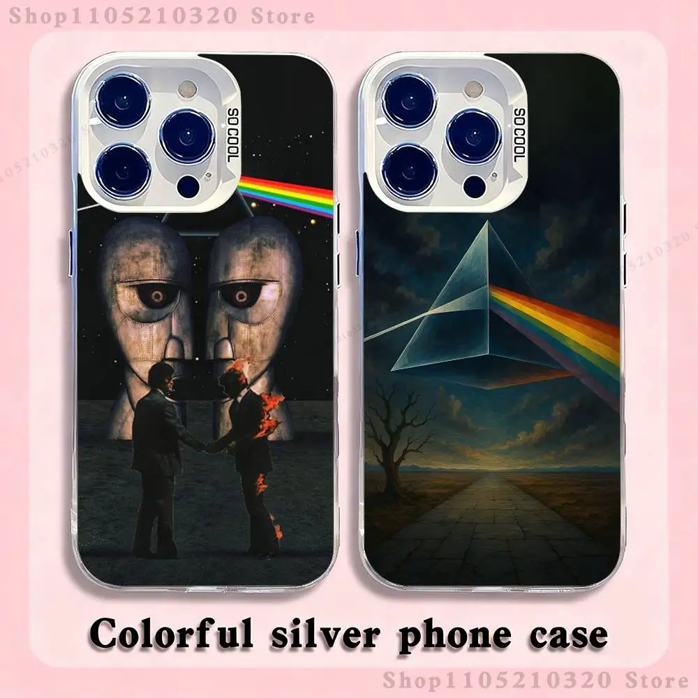

P-Pink F-Floyd Phone Case For iPhone 17,16,15,14,13,12,11,Pro,Max,Plus,Mini,XS,SE Anti Fall White Matte Hard Bumper