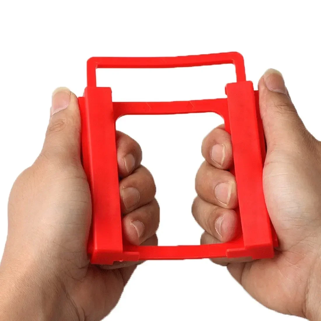 Merah baru 2.5 untuk 3.5 inci Ssd Drive ke HDD adaptor tanpa sekrup Mounting Adapter Bracket Hard Drive Holder Mounting Adapter Bracket