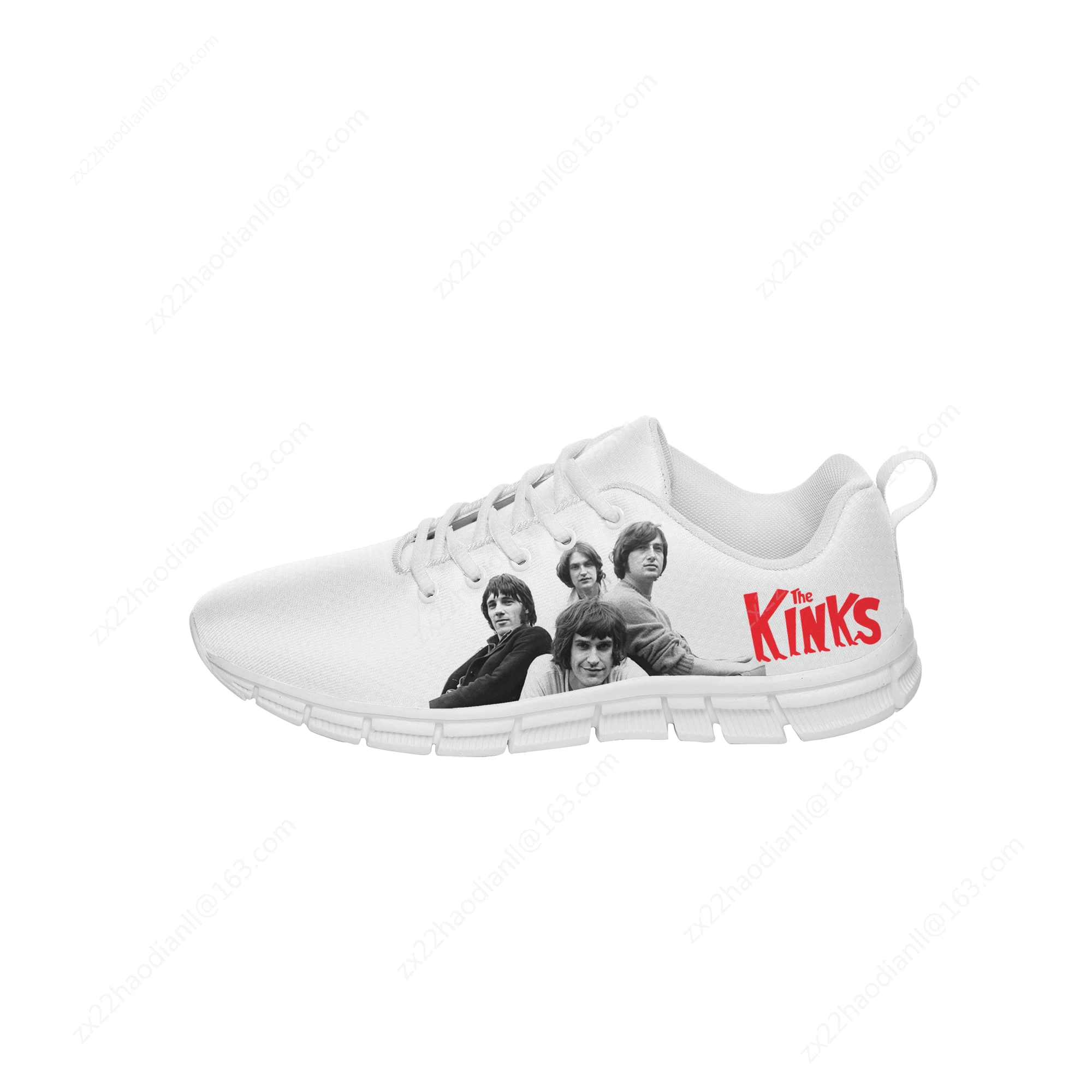 The Rock band Sneakers Kinks Mens Womens Teenager Casual Shoes Running Shoe 3D Printed Breathable Lightweight shoe