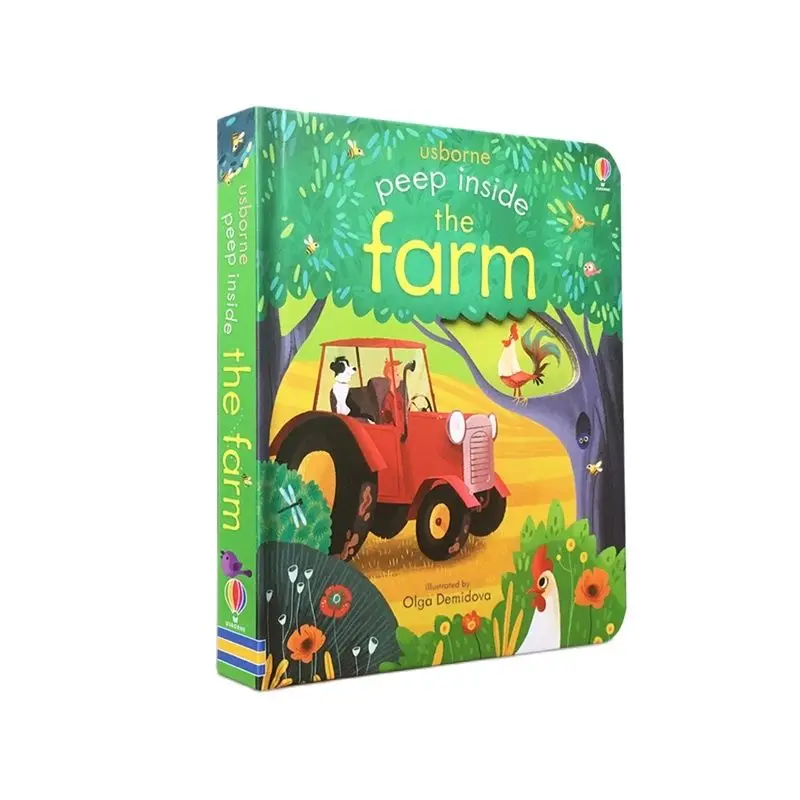 Peep Inside The Farm Original English Educational Picture Books For Baby Early Childhood gift For Children