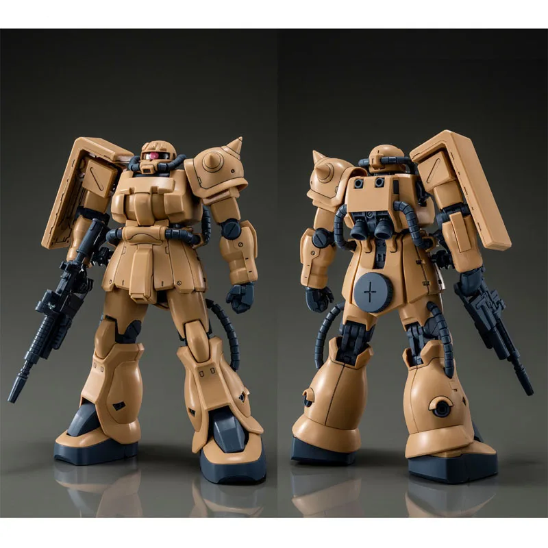 Bandai original mg on-line-exclusivo zaku ii f2 tipo MS-06F2 1/100 anime figura de ação montagem modelo brinquedos presentes para crianças
