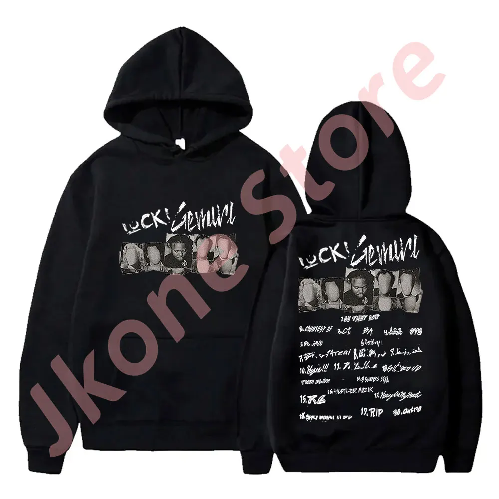 Lucki Tour Merch Hoodies Gemini Album Tracklist Hooded Sweatshirts Women Men Fashion Streetwear Clothes