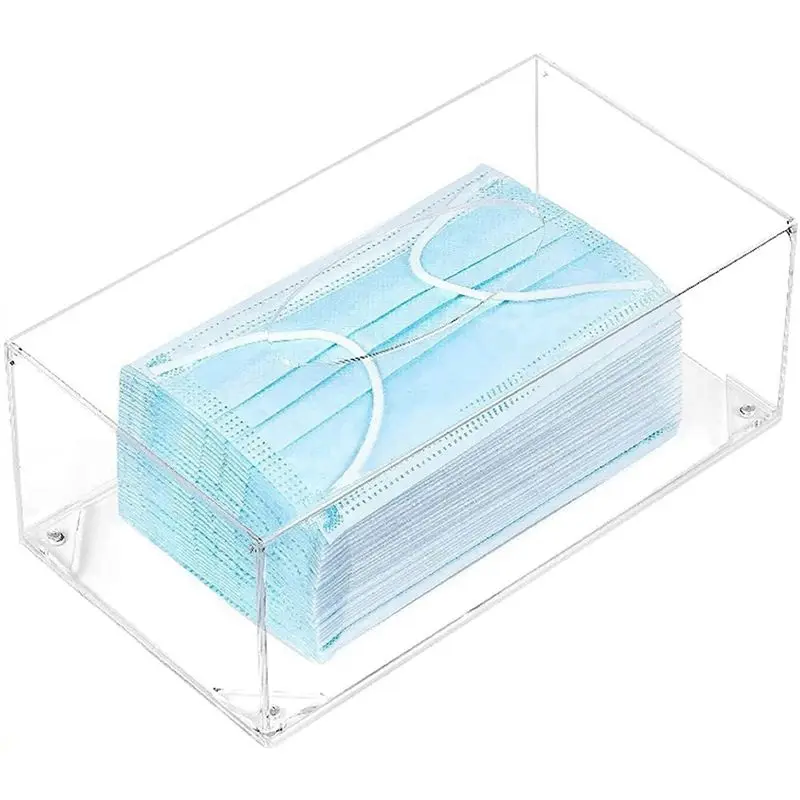 

AT16 Acrylic Tissue Box Rectangular Transparent Tissue Box for Office, Home Bathroom Restaurant Lavatory Occasions