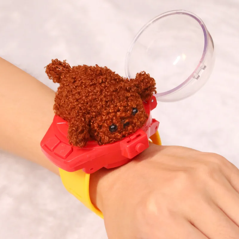 الأطفال RC سيارة ساعة صغيرة لعبة مع أضواء LED 2.4 جيجا هرتز RC سيارة لعبة ساعة أرنب كراب سباق اللعب RC سيارة الفتيات الصبي هدية عيد ميلاد #2