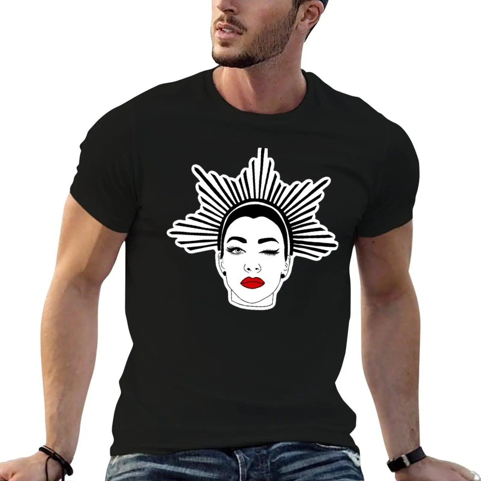 

Qveen Herby Music Artist Pop Portrait T-Shirt cotton tshirt 100% t shirt personalised T-Shirt