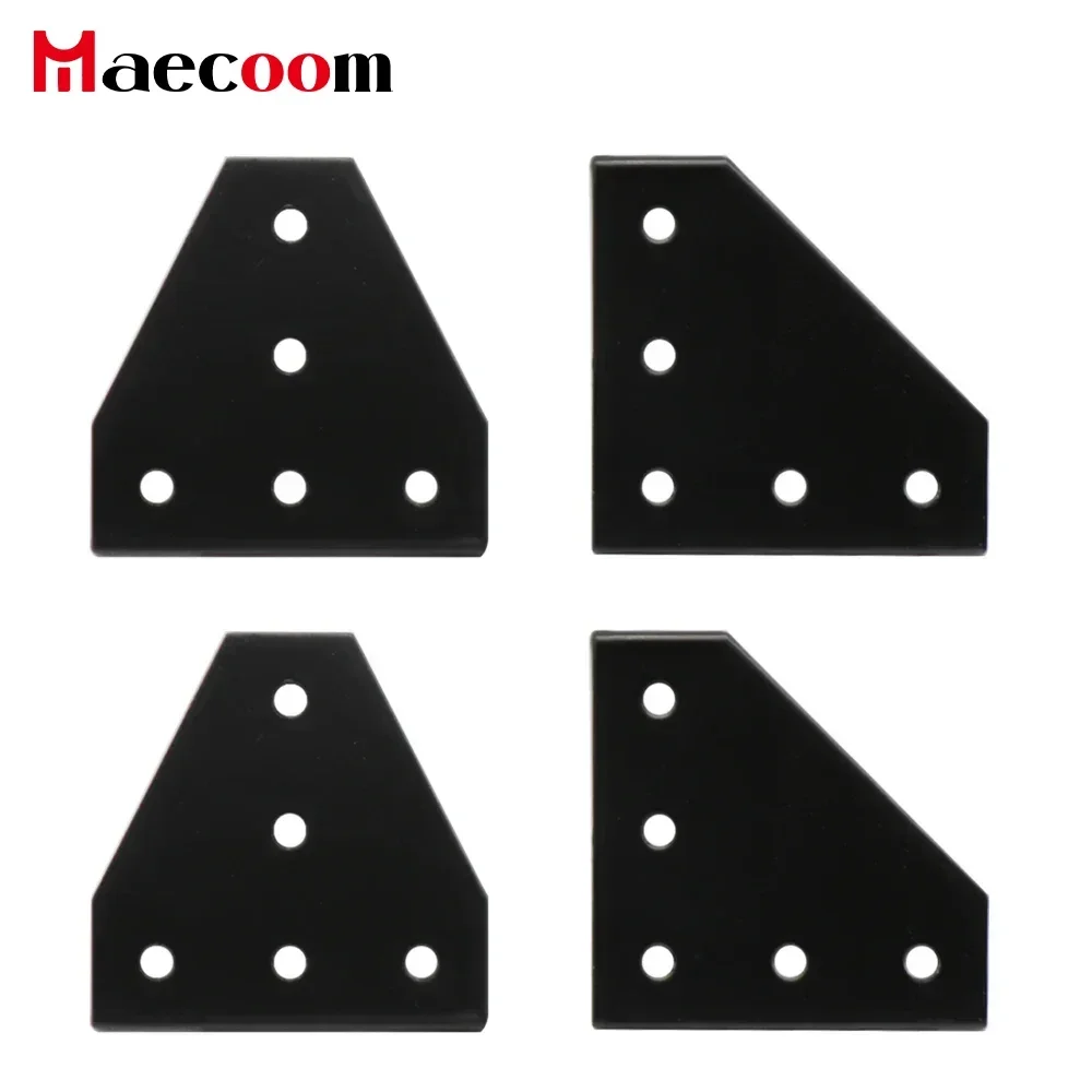 

5 holes 90 degree joint board plate corner angle bracket connection joint strip for 2020 3030 4040 1515 aluminum profile