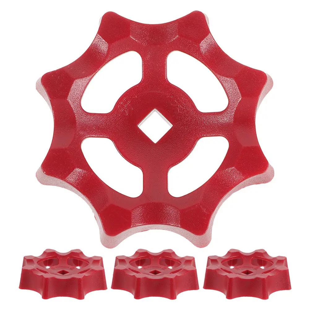 4pcs Gate Valve Handle Abs Flower Shaped Outdoor Faucet Replacement Spigot Handle Garden Water Valve Wheel Bib Kitchen Fixture view 4