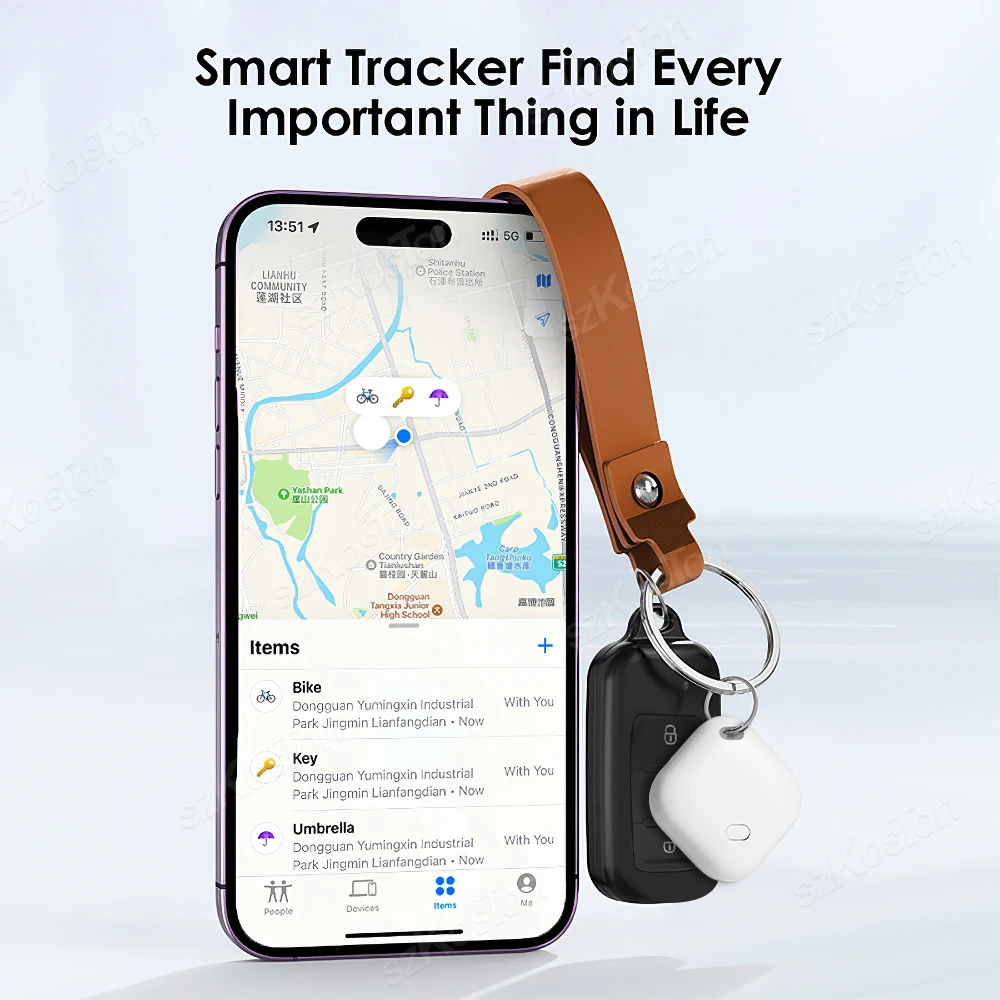 Mini GPS Tracker Smart Tag Compatible with iOS Find My APP Global Locator Anti-lost Finder for Car Pet Keys Wallet Suitcase iTag