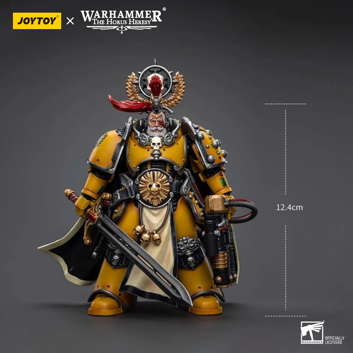 JOYTOY Warhammer 30K Imperial Fists Action Figure 1/18 Legion Praetor Fafnir Rann Sigismund Anime Model Joint Movable Figure Toy
