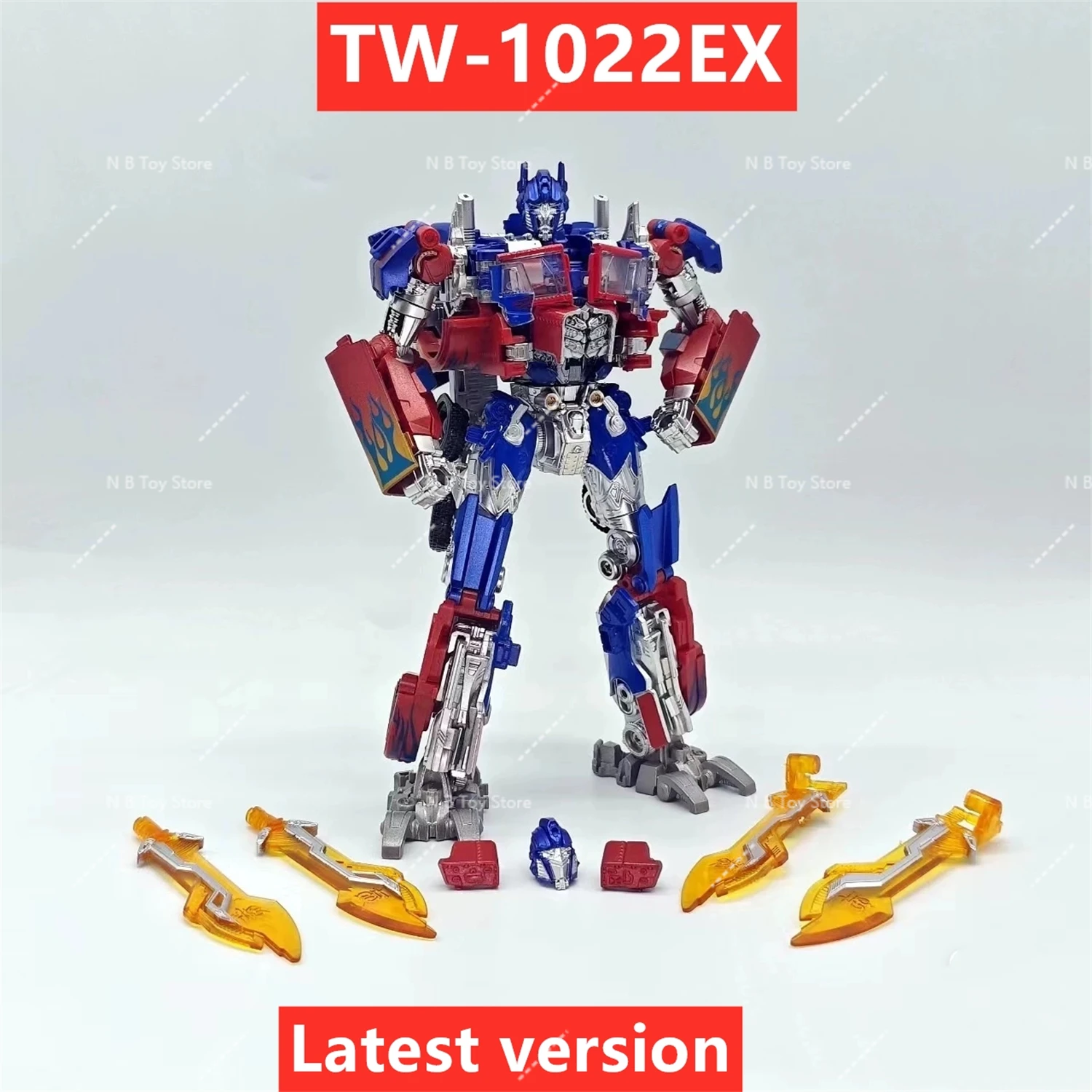 [أحدث إصدار] BAIWEI التحول TW-1022EX TW1022EX غرامة طلاء OP قائد KO SS44 الشكل روبوت فيلم مع الملحقات