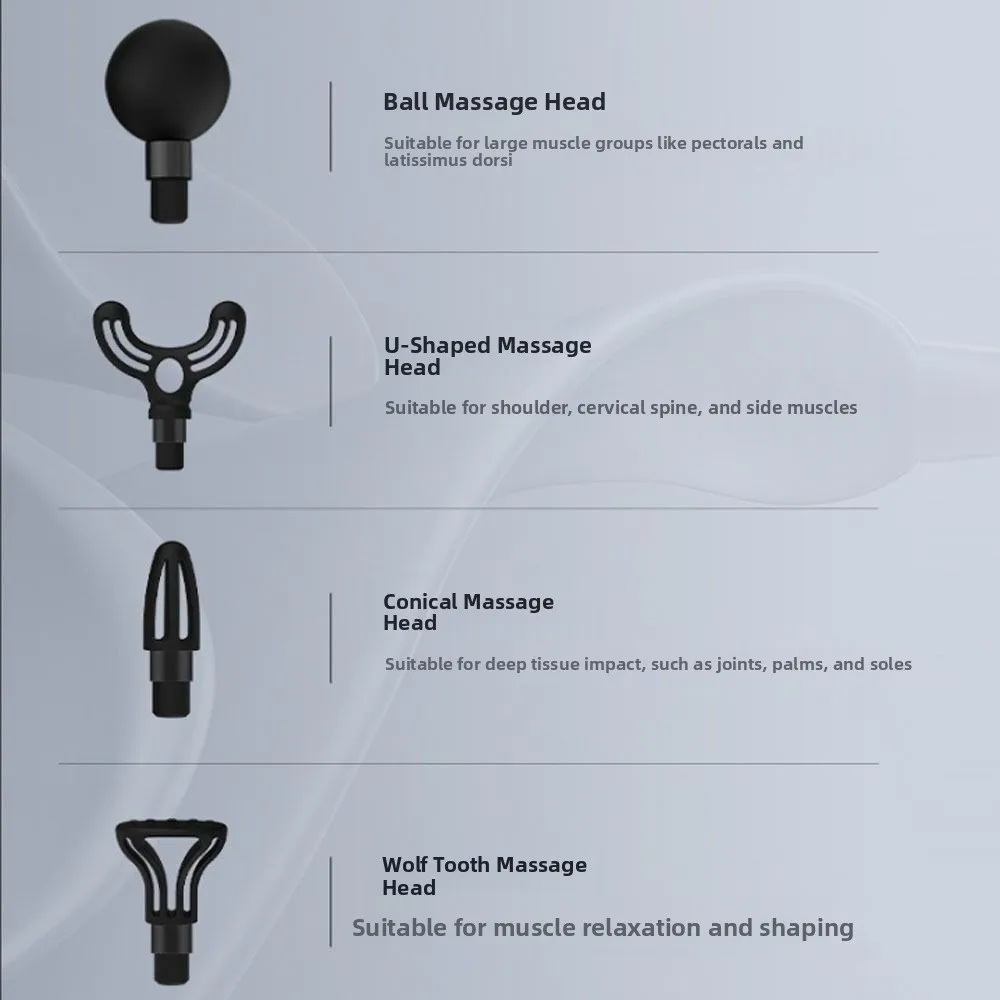 High-Frequency Vibration Waist Massager Multifunctional Usage Fast Recovery LED Massager Ultra-Quiet Operation Durable