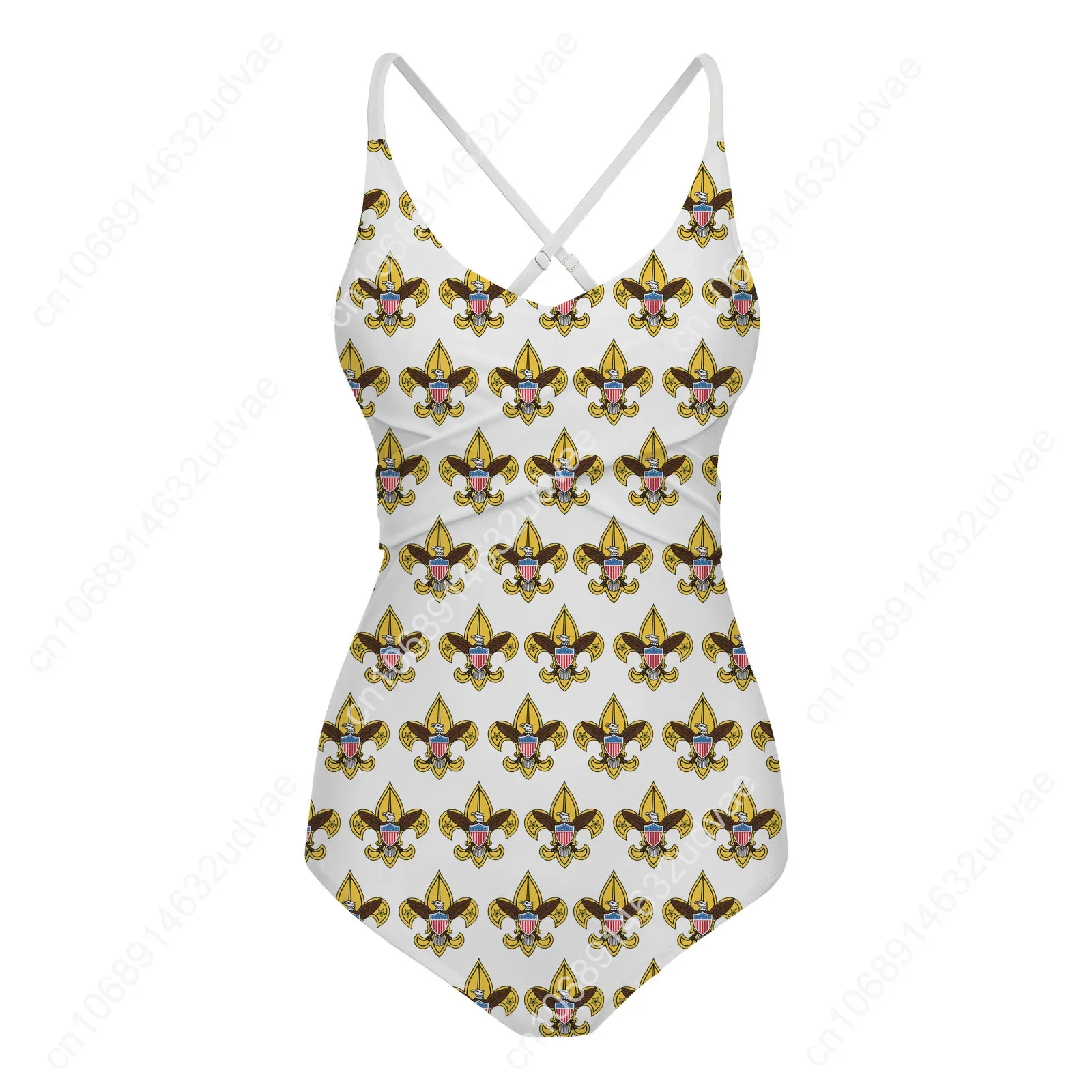 ملابس سباحة نسائية من سكاوتس أوف أمريكا، ملابس سباحة مثيرة مخصصة، بيكيني لحفلات حمام السباحة والشاطئ، ملابس سباحة صيفية قابلة للتخصيص