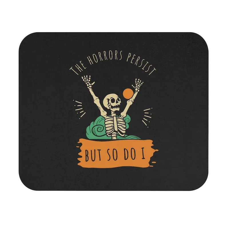 

Skeleton humorous and interesting small mouse pad rubber non-slip base computer desk pad thickened wear-resistant