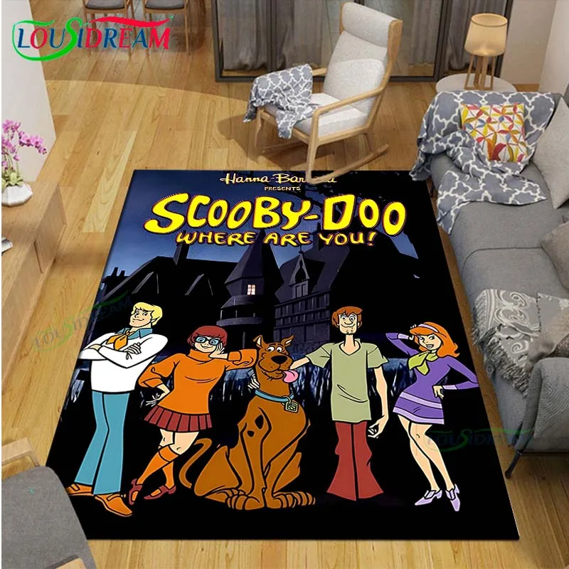 Fashion Cartoon SS-Scoobyy-YY Printed  Carpets Living Room Anti-Skid Area Rug Kids Bedroom Mats Yoga Mat Large Carpet Decor