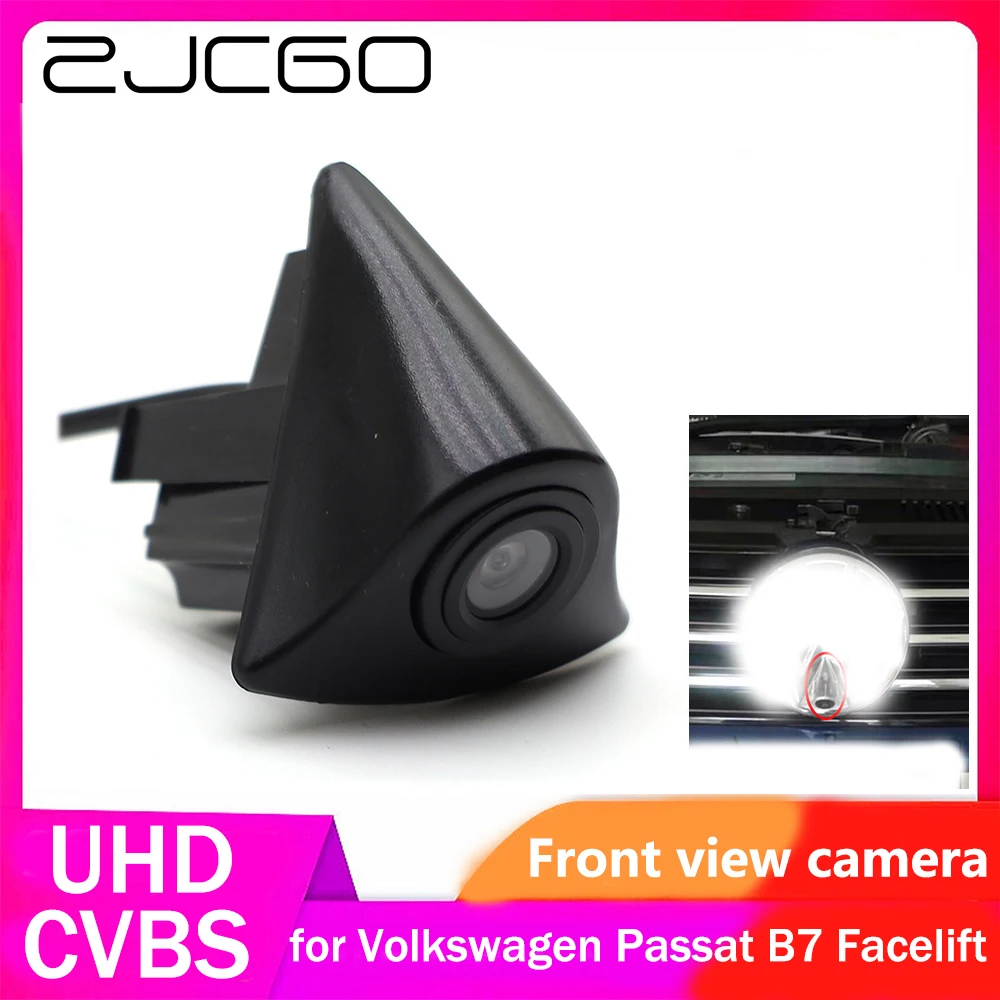 

ZJCGO CVBS RCA 170° Car LOGO Parking Front View Camera for Volkswagen VW Passat B7 Facelift 2010 2011 2012 2013 2014 2015