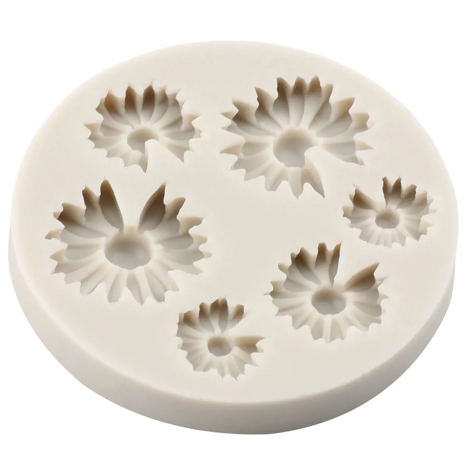 Daisy Flower Silicone Molds Cupcake Topper Fondant Mold Wedding Cake Decorating Tools Candy Resin Clay Chocolate Gumpaste Moulds