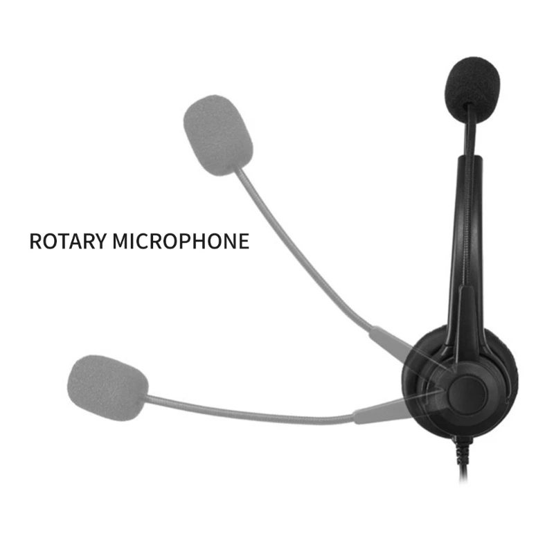 M17B USB 3,5 mm Telefon-Headset Mikrofon Noise Cancelling Kopfhörer Call-Center-Headset für Mobiltelefon-Geschäftsgespräche