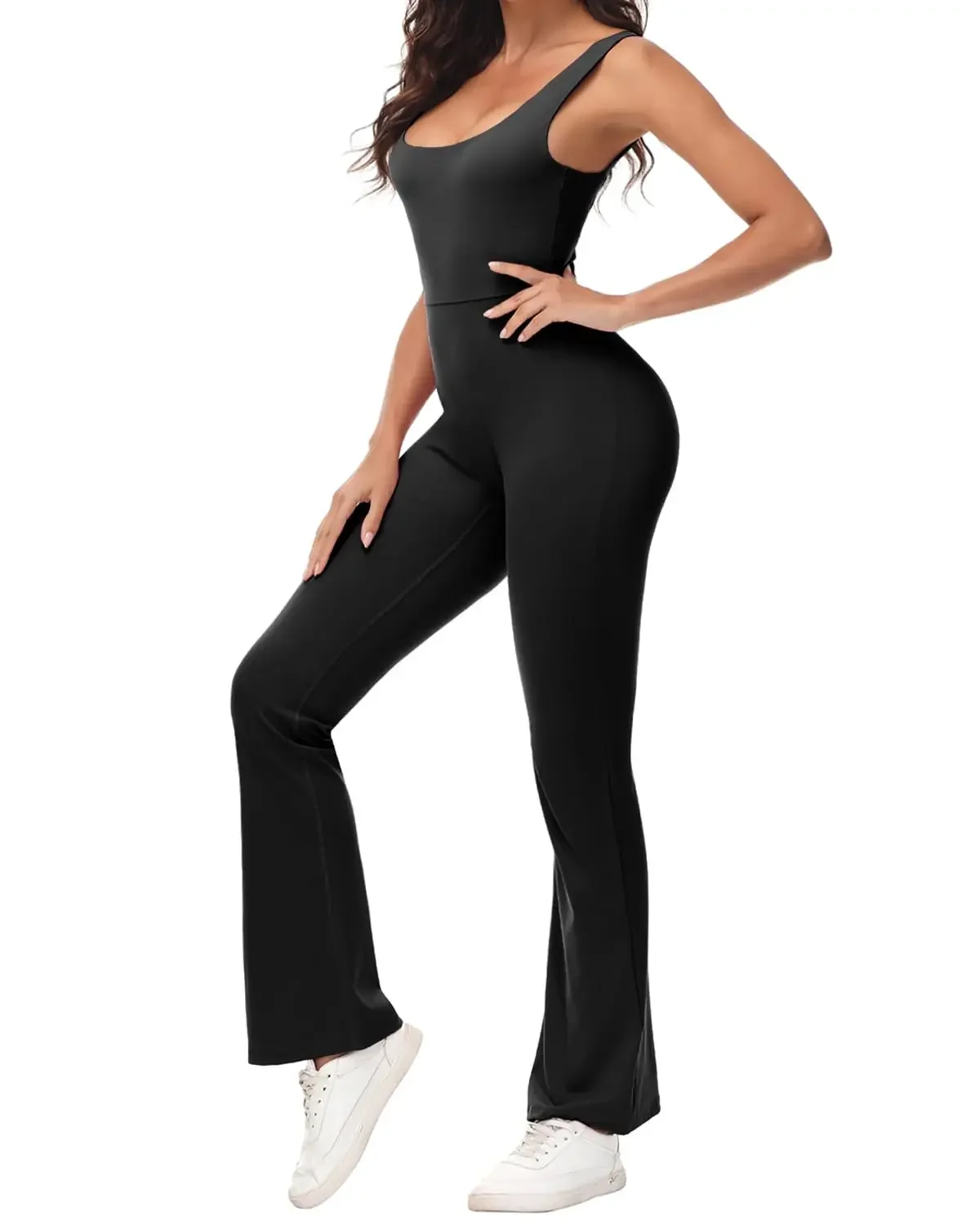 Workout Romper for Women Shorts Athletic One Piece Jumpsuits Gym Yoga Scrunch Butt Backless Bodycon Jumpsuit