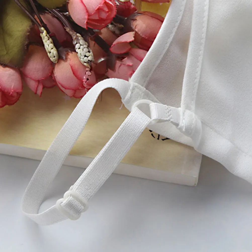 

White Embroidered Shirt False Collar Detachable Lace Neckline Comfortable Collar for Women Office Worker Party