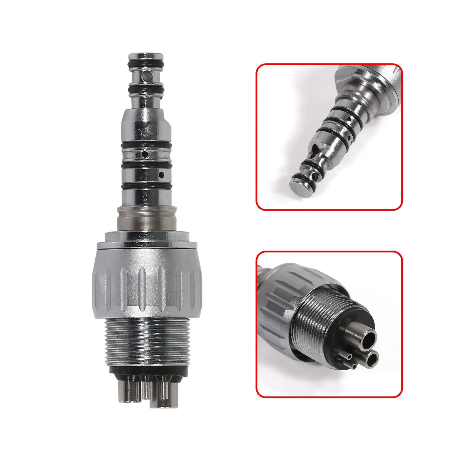 Hot Sale! Den tal  Quick Coupler Coupling 4 Hole Connector Fit Kavo Non-LED 360 degree Swivel