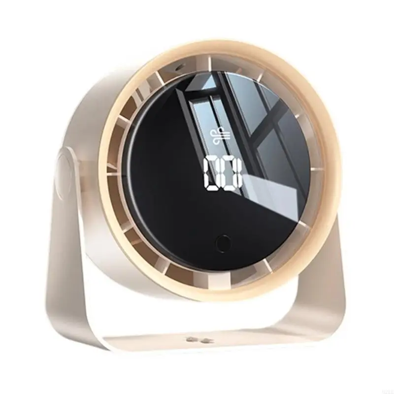 2025 جديد مروحة تبريد الهواء الصغيرة مروحة مكتب صغير هادئ مع ملمس ABS للسرعة القابلة للتعديل