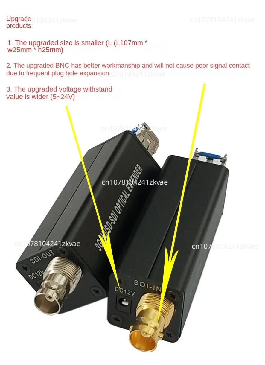 Transceiver LC Port Mini HD-SDI Optical Terminal HD Video Fiber Converter 1080I Optional 3G