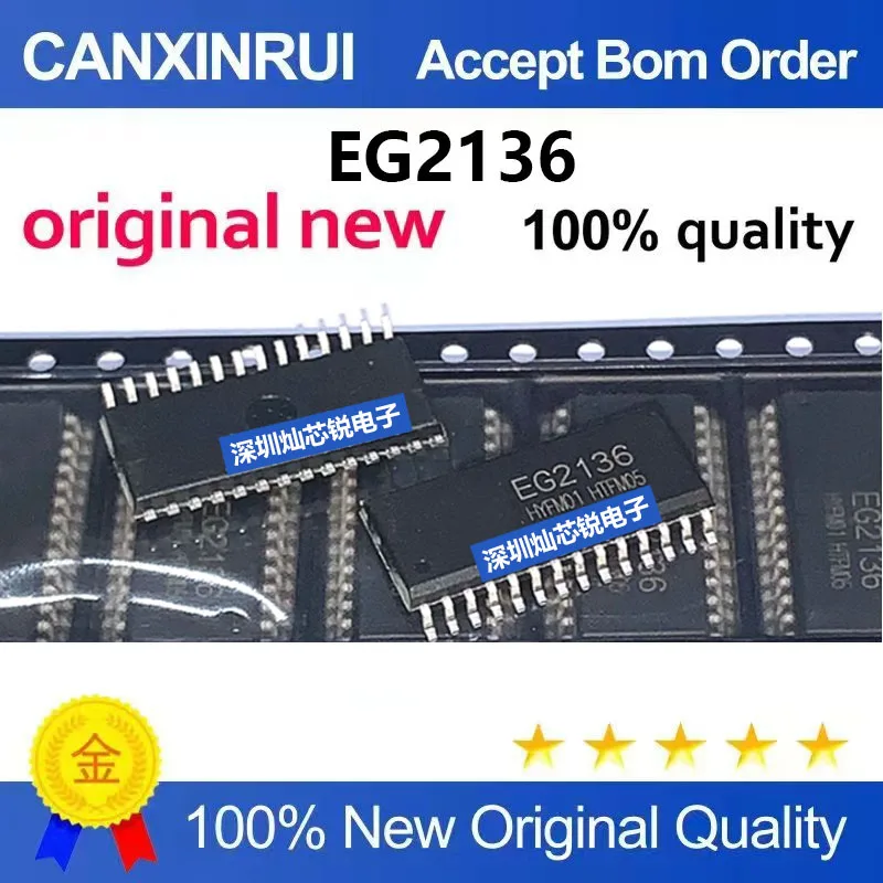 (5pieces)Brand new original EG2136 EG2153 SMD SOP three-phase half-bridge circuit driver IC