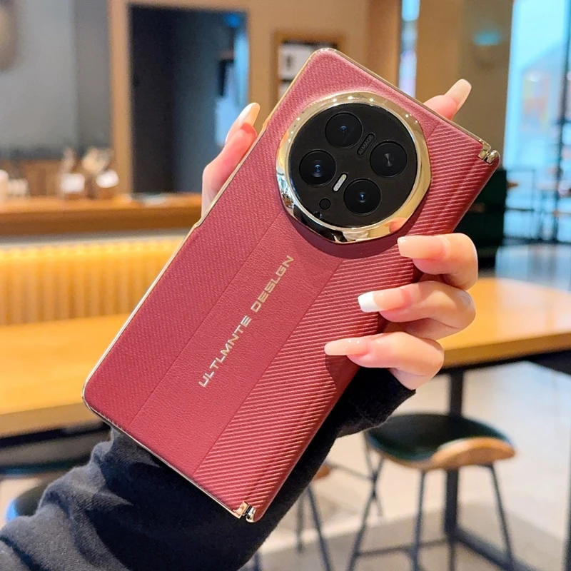 Etui na telefon Honor Magic V6 V5 z podwójną centralną osią, galwanizowaną fakturą, składane, odporne na wstrząsy i odciski palców. — zdjęcie produktu 4