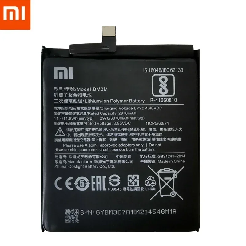 Original Replacement Battery for Xiaomi Mi9 SE, Mi 9SE, BM3M, Genuine Phone Battery, 3070mAh, Fast Shipping,Tools, 100% Original