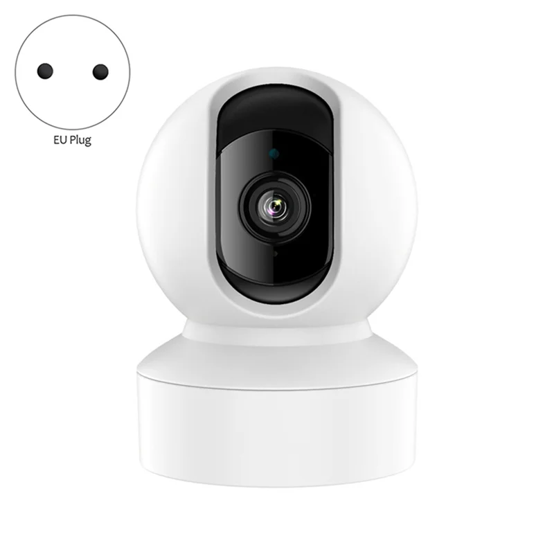 

Умная Беспроводная мини-IP-камера 2MP Tuya с облачным хранилищем, 1080P HD, Wi-Fi, для помещений, с функцией ночного видения и монитором, европейская вилка