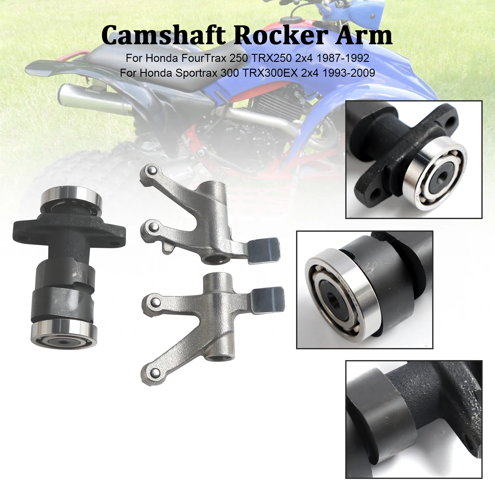 Camshaft Rocker Arm for Honda Fourtrax 250 TRX250 87-92 Sportrax 300 TRX300 93-09 14431-HC0-000