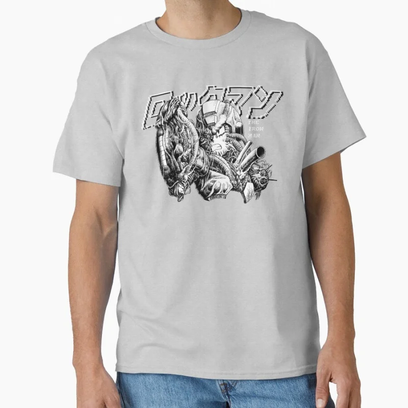 Железный RokkuMan Tetsuo Neo Tokyo Explosion Akira Cyberpunk Аниме Футболка большого размера Топы Манга Графический принт Y2k Одежда