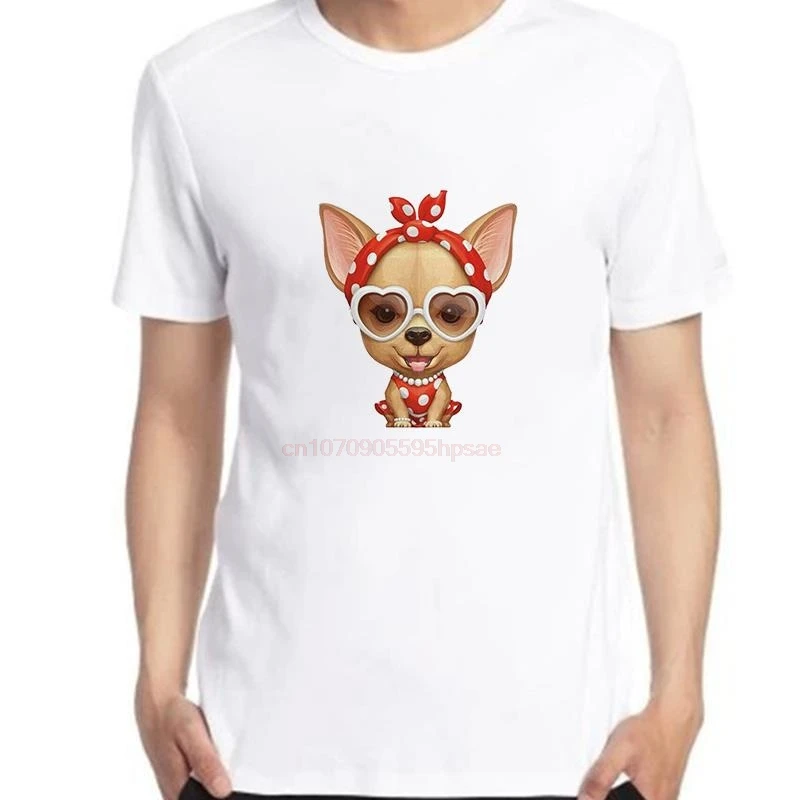 

Funny Graphic T Shirts Chihuahua Hipster Dog New Shirts And T-Shirts Summer Big Size Short Sleeve T Shirt Cotton T-Shirt