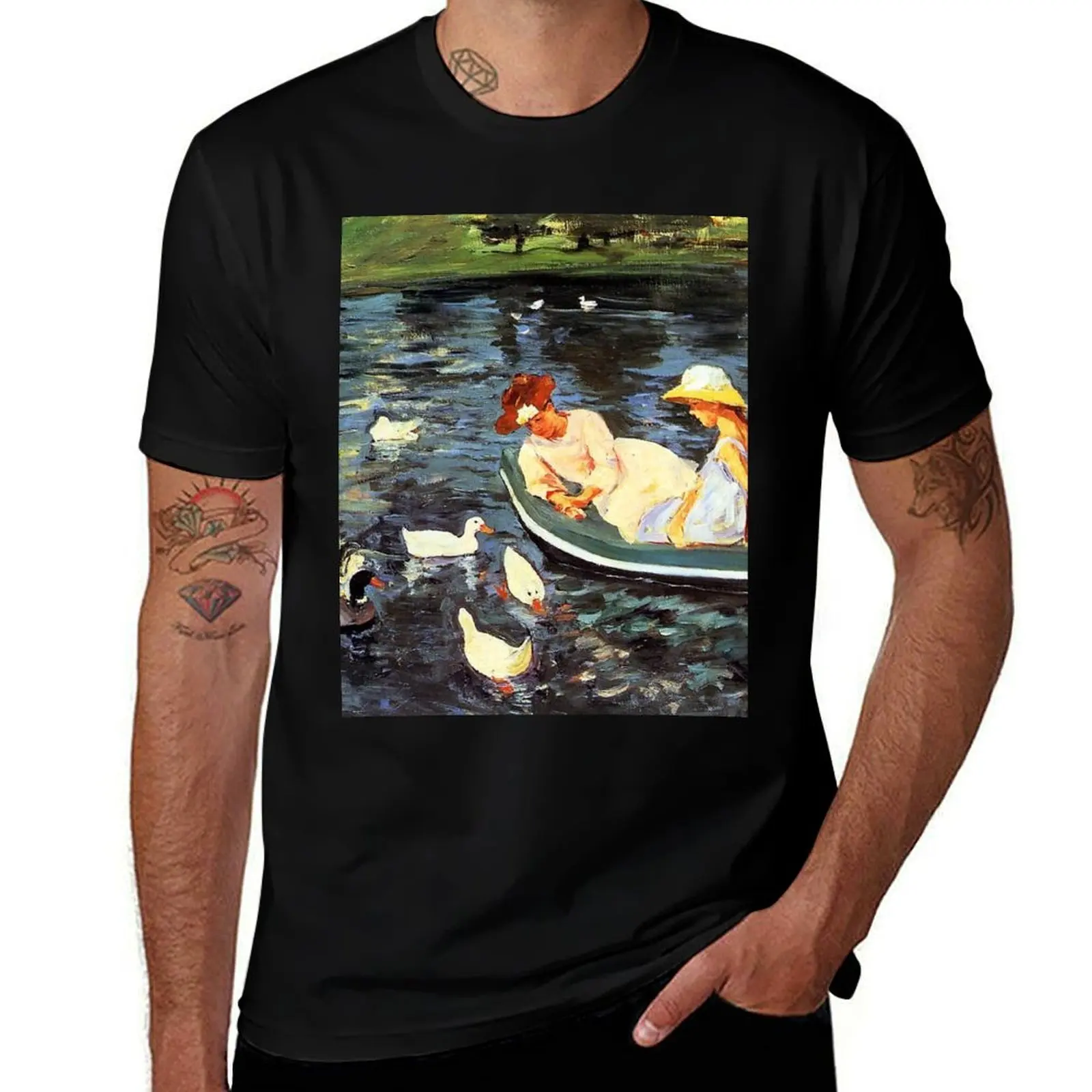 

Summertime By Mary Cassatt T-Shirt mens graphic t shirts cotton t shirt pack