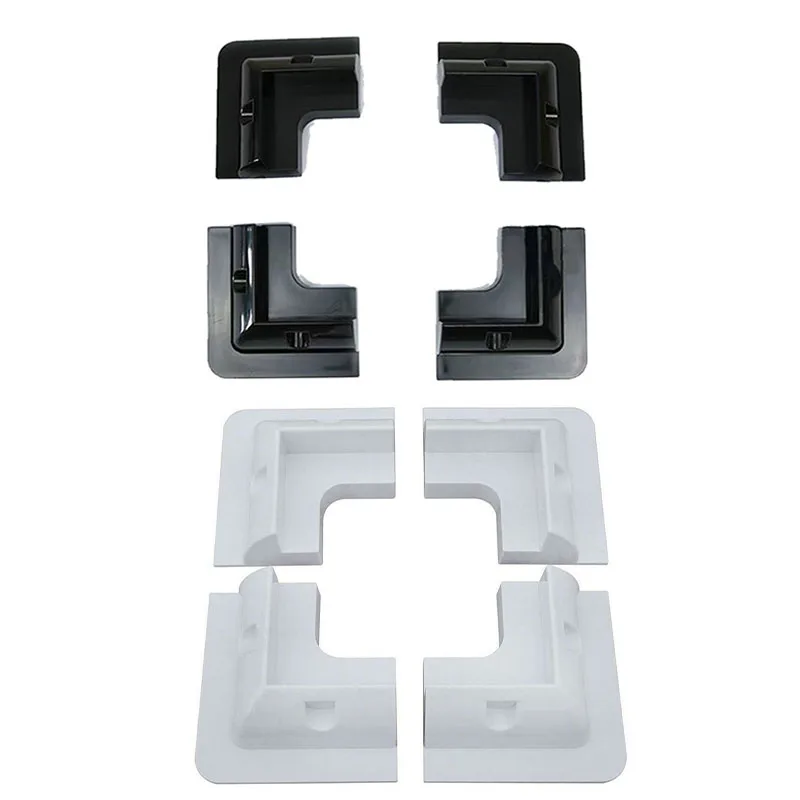 

4PCS Solar Panel Base Plastic Black White Panel Frame Mounting Fixing Bracket Suitable Solar Battery Electric Vehicles RV Yachts