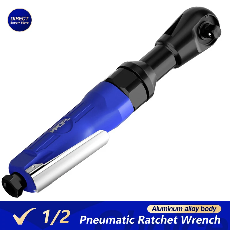 1/2 Inch Pneumatic Ratchet Wrench High Torque Pneumatic Tools Square Drive Straight Shank Auto Repair Professional Tool