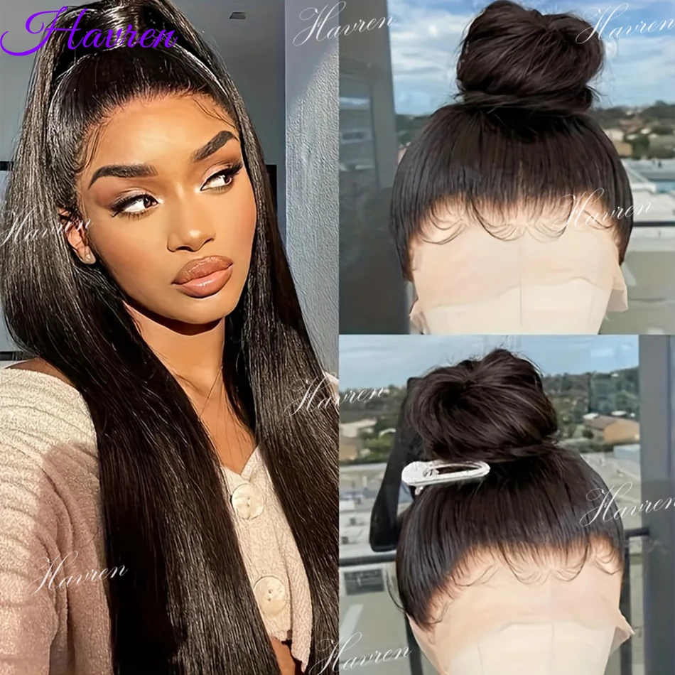 

200 Density Real Hd 360 Straight Full Lace Invisible Strap Snug Fit Wig Glueless Frontal Wig 30 Inch Lace Front Wig Human Hair