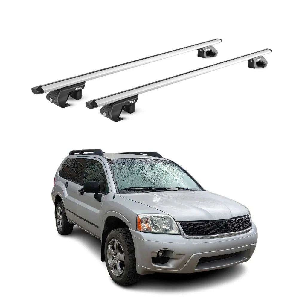 Enhance the car's luggage carrying capacity,Fits Mitsubishi Endeavor 2004-2011 Roof Rack Cross Bars Silver Carrier 2 Pcs