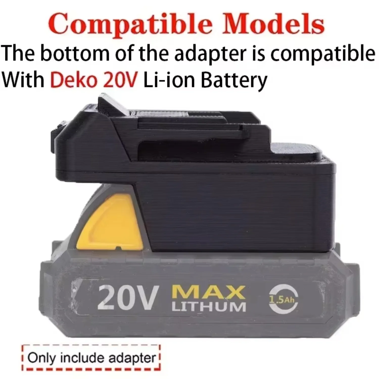 The Adapter for DEKO 20V Lithium-ion Battery Is Converted To Makita 18/20V Cordless Electric Drill Power Tool Accessories