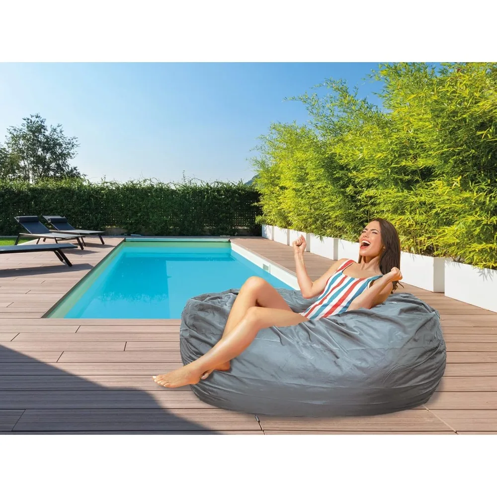 

Outdoor/Indoor Bean Bag 7ft, Water-Repellent and Fading-Resistant, Comfortable Sack Chair for Patio, Backyard, Frontyard, Deck