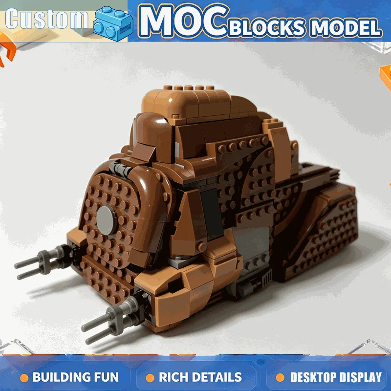 638PCS Armored Troop Transport Battle Vehicle Model MOC Building Block DIY Assembly Educational Creative Collection Display Gift
