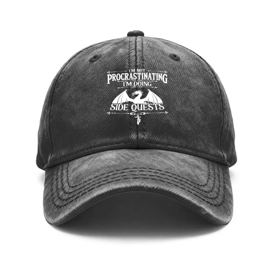 1 Vintage Washed Unisex Baseball Cap, with the Phrase 