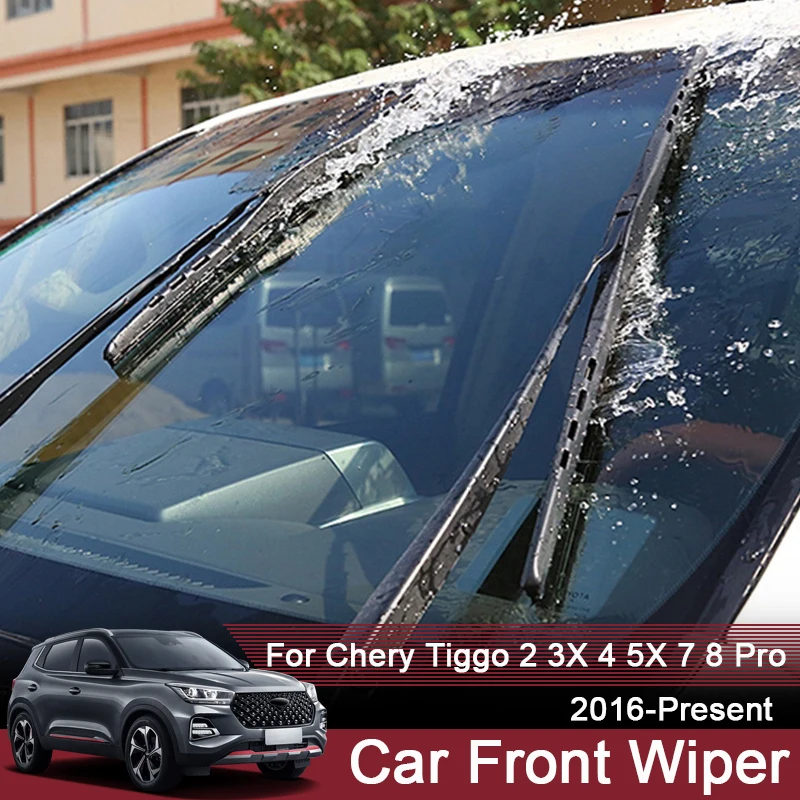 

2pcs Car Front Windscreen Wiper Blade Protective Rubber For Chery Tiggo 2 3 4 5X 7 8 Pro 2016-Present Internal Auto Accessory