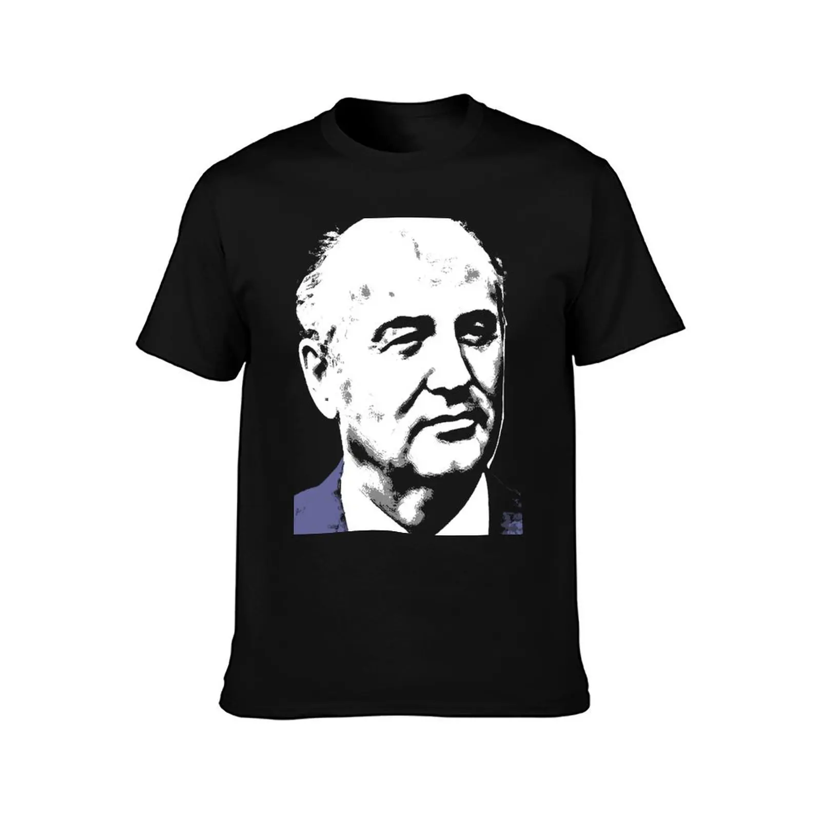 Mikhail Gorbachev-2 T-Shirt Summer Casual Cotton Tee Oversized Streetwear Tops Vintage Graphic Print Loose Fit Short Sleeve