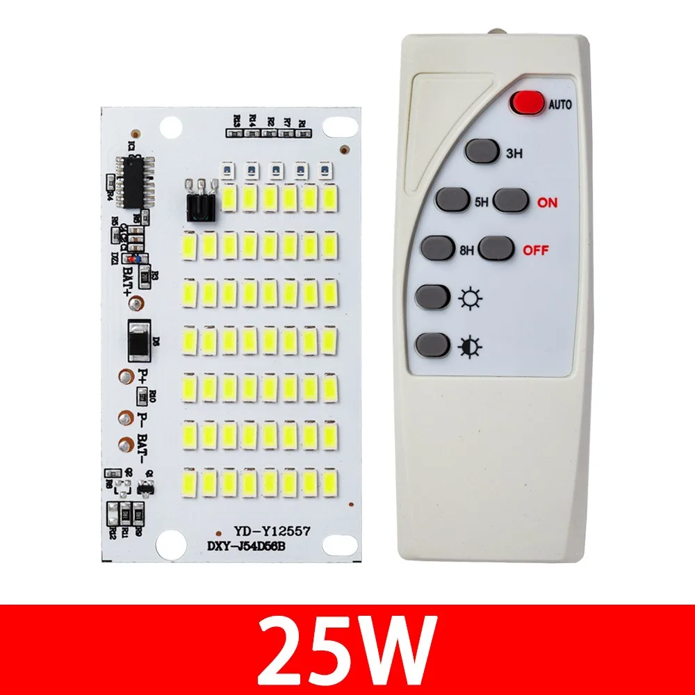 

1Pcs 25/40/60/100W LED Solar Light Board SMD5730 High Brightness Light Source Panel White Light with Remote Controller