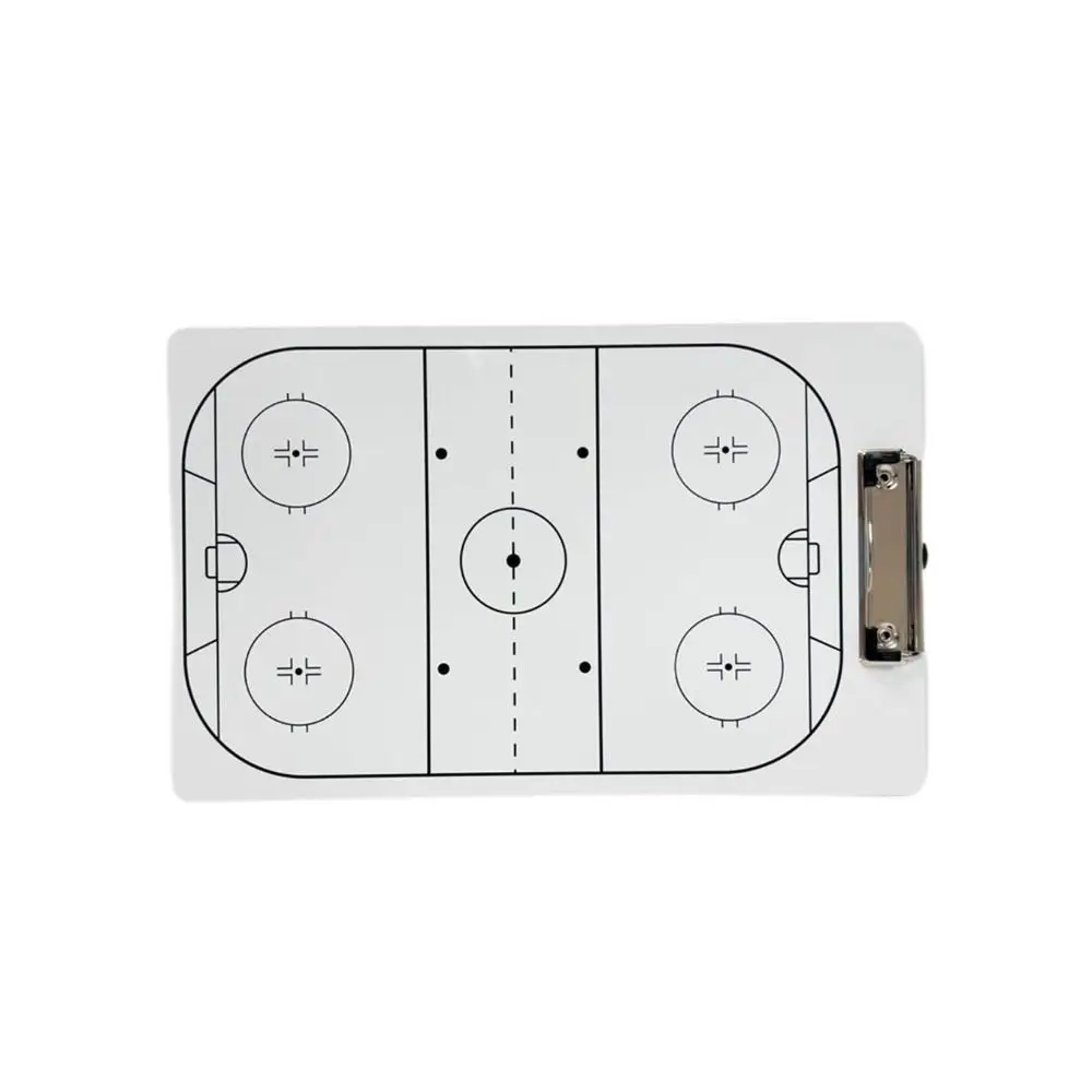 Smooth Surface Ice Hockey Tactic Board Double-Sided Reusable Practice Board Erase Cleanly Durable Coaches Clipboard Coaching